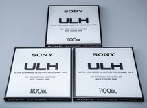 オープンリールテープ（リーダーテープ付き） Sony・ULH-11-1100-BL　3箇セット_画像1