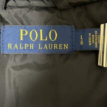 POLO Ralph Lauren ラルフローレン 中綿 パデッドジャケット XL 黒 グレー ワンポイント 刺繍ポニー アメカジ US古着 HTK2740_画像7