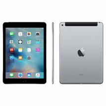 SIMフリー白ロムApple iPad Air2 WiFi+Cellular 16GB A1567 9.7インチ スペースグレイ 電池90％以上 判定〇良品★充電ケーブル付★送料無料_画像10