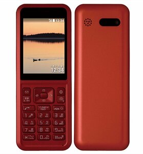SIMフリー 白ロム Simply 603SI レッド Y!mobile SIMロック解除済み シンプルで使いやすい「The 電話」 格安 新品・標準セット★送料無料★