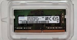 【USED：送料140円】サムスン　samsung ノートPC用増設メモリ 4GB DDR4 3200MT/s(PC4-3200) CL22 SODIMM 260pin
