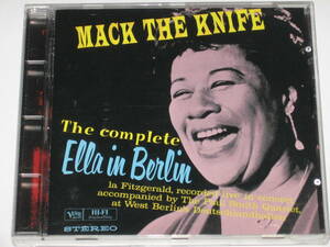 CD エラ・フィッツジェラルド（Ella Fitzgerald）『Mack The Knife (The Complete Ella In Berlin - Live 1960)』マック・ザ・ナイフ