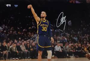 * stereo fins *ka Lee autograph sa Info to/ photograph NBA Champion 4 times season MVP2 times Golden stay to* Warrior z#30 22 victory 