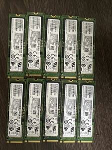 中古SSD SAMSUNG PCIe NVMe 256GB M.2 動作確認済み 10枚セット