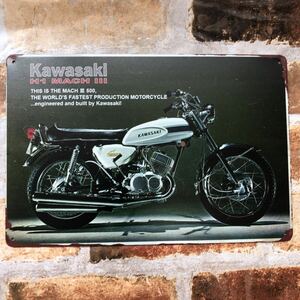 Kawasaki マッハ 500 H1 ② ヴィンテージ加工　旧車　昭和レトロ　カワサキ　白エグリタンク　マッハ3