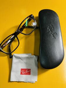 正規レイバン Ray Ban 度付きメガネ　フレーム　52-18-145眼鏡 型番RB51092243 ハードケース付き