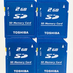 TOSHIBA 東芝 SDカード SDメモリカード DS カメラ ビデオ用 2GB 2ギガバイト SD-M02G 4枚