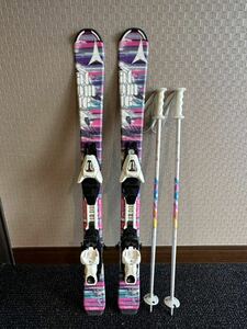 スキー板100センチ（ストック付き) ジュニア キッズ　子供 アトミック ATOMIC 美品です！