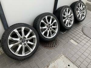 マツダ純正　18×7J　215/45R18 スタッドレスタイヤ　ホイール4本セット