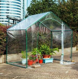 ビニールハウス 温室 PVC素材 組み立て簡単 簡易温室 ビニール温室 菜園ハウス グリーンハウス
