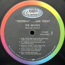 ★US ORIG MONO LP★BEATLES/Yesterday And Today 1966年 初回虹ラベル トランクカバー 米国独自編集MONO盤 独自別MIX3曲収録 高音圧 CS付_画像4