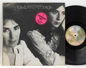 ★良盤 US ORIG PROMO LP★KATE & ANNA McGARRIGLE/1st 1975年 SSW姉妹デュオ LINDA RONSTADT原曲 ブラックホーク99選 最初期プレス 高音質