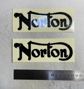 バイク　ファッション　ノートン　Norton 切り文字ステッカー　カッティングステッカー　防水仕様　ドレスアップ　カスタマイズ