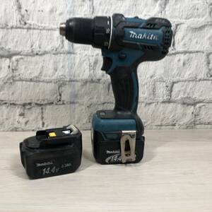 【YH-7409】中古現状品 makita マキタ 18v 充電式ドライバードリル DF480D 電動工具 本体のみ 14.4Vバッテリー2個おまけ