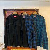 フリースシャツ　長袖　アウトドア ビックサイズ XL 6枚セット　ラングラー アメリカ古着　wrangler チェック含む　1円スタート_画像6