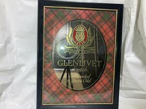 【希少価値】ビンテージ The GLENLIVET Scothパブミラー アメリカ