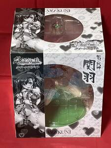 HJ限定 AMAKUNI 蜀の武神 関羽(愛紗) 恋姫†夢想 クイーンズゲイト フィギュア 1/8スケール PVC製塗装済み完成品 新品未開封