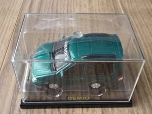 プルバックカー ミニカー ミニチュアカー マツダ デミオ グリーンメタリック 緑色 初代 DW系 MAZDA DEMIO Toy car Miniature