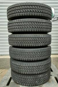 BRIDGESTONE ブリザック W979 冬タイヤ6本セット バリ山 トラック 195/85R16 114/112L 19年制 PCD203.2 T16×5.5K DOT TOPY 1225 15 E5.0