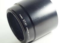 hiD-02★送料無料 並品★Canon ET-67 EF100mm F2.8マクロUSM用 キャノン キヤノン レンズフード_画像1