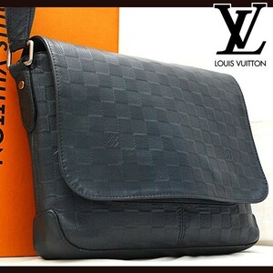 ★極美品★ ルイヴィトン Louis Vuitton ダミエアンフィニ ディストリクトPM メンズ ショルダーバッグ 1円 N41285 定価約24万 23120205