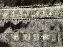 【M&S】羊革の本皮ジャンバー・チャック付きポケット多数・XL(42)・SKトレーディング・シングルライダース　レザージャケット 革ジャン_画像8