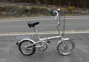 1円～【National】※Bicycle Caminito 折り畳み自転車 16インチ ミニベロ 小径車 シルバー色 11555
