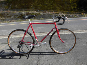 1円～丸石自転車 maruishi ロードバイク SUNTOUR 18段28インチ 赤色11565