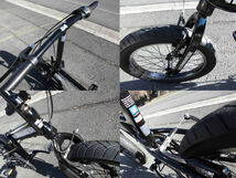 1円～【HUMMER】※ LIKE 折り畳み自転車 6速 20インチ 3.0型 ミニベロ 小径車 黒色11587_画像10