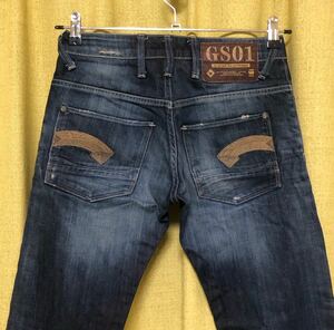 ◆ジースター ロウ G-STAR RAW◆GS01 5204 ユーズド加工 ブーツカット デニム ジーンズ W28L32