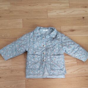 コート 100 ペアマノン 花柄 中綿ジャケット 美品