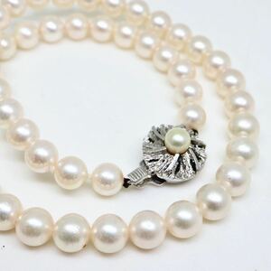 良質!!◆アコヤ本真珠ネックレス◆N 30.0g 38.0cm 7.0-7.5mm 真珠 パール pearl ジュエリーjewelry necklace DE0/EC5