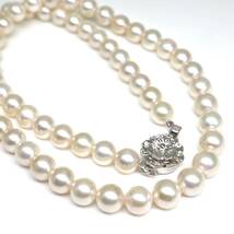 ◆アコヤ本真珠ネックレス◆D 約27.7g 約43.0cm 6.5mm 真珠 パール pearl ジュエリーjewelry necklace DH0/EA5_画像1