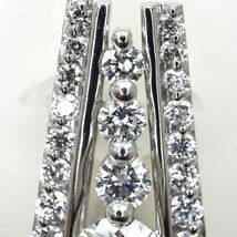 良質!!◆Pt950 天然ダイヤモンドペンダントトップ◆D 約3.4g 0.292ct 0.38ct diamond pendant ジュエリー EB7/EC3_画像4