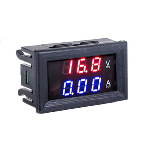 デジタル電圧計・電流計 DC100V 50A LED表示 シャント抵抗付き 【送料210円】