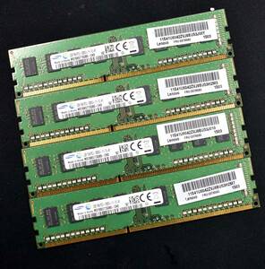 8GB (4GB 2枚組) PC3-12800 PC3-12800U DDR3-1600 240pin non-ECC Unbuffered DIMM 1Rx8 Samsung サムスン 1.5V (管:SA5466