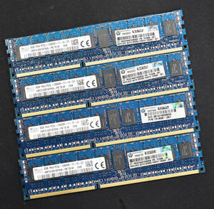 (送料無料) 32GB (8GB 4枚組) DDR3L PC3L-12800R DDR3L-1600 REG 1Rx4 240pin ECC Registered SK-Hynix サーバー MacPro向け (SA5313