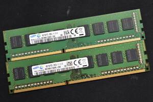 4GB 2枚組 (合計 8GB) PC3-12800 PC3-12800U DDR3-1600 240pin non-ECC Unbuffered DIMM 1Rx8 Samsung サムスン (管:SA5583 x2s