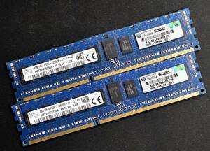 8GB (4GB 2枚組) DDR3L PC3L-12800R DDR3L-1600 REG 1Rx4 240pin ECC Registered SK-HYNIX サーバー MacPro向け (管:SA5615