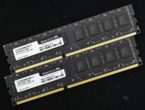 1円スタート 16GB (8GB 2枚セット) PC3-12800 PC3-12800U DDR3-1600 240pin non-ECC Unbuffered DIMM TEAM 1.5V (管:SA5492