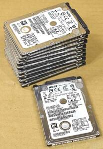 10個セット (送料無料) HGST Travelstar HTS545032A7E680 SATA 2.5インチ 5400rpm 7mm 320GB 使用時間 10000H以下 (管:H322 x2s