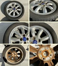 S管理74487 H16 ミラジーノ L650S】★MINILITE 15インチ タイヤ付 アルミ ホイール★4.5J +45 PCD100 4H_画像6