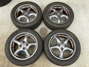 新S管理74350 H10 ロードスター NB8C】★マツダ純正 ENKEI製 15インチ 195/50R15 2022年製タイヤ付 アルミ ホイール★6JJ +40 PCD100 4H