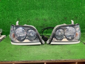 新S管理74397 H14 クラウン エステート アスリートG JZS175W】★左右 HID ヘッドライト ウインカーポジション付 破損無し★点灯確認済み