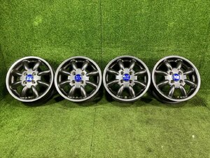 新S管理74425 H25 ミラココア L675S】★MINILITE 14インチ アルミ ホイール★4.5J +45 PCD100 4H