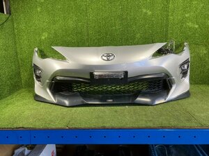 S管理74573 H24 86 ZN6】少難有★後期 フロントバンパー TRD スポイラー付き デイライト ★D6S スターリングシルバーメタ