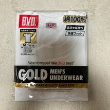 単価１０００円の品BVD 紳士肌着 半袖 シャツ Mサイズ３枚まとめ売り胸囲８８から９６綿１００%_画像2