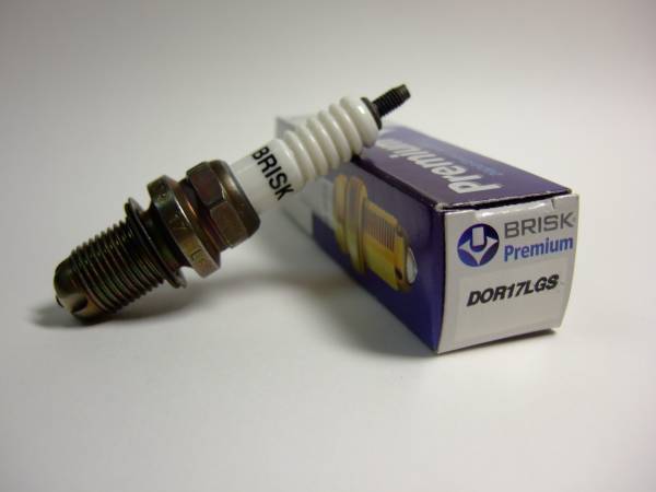 BRISK ブリスク スパークプラグ DOR17LGS×2本 @1,000円 ネジ型 BOSCH WR8DPX ボッシュ 送料無料