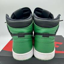 1円スタート 26.5cm NIKE AIR JORDAN 1 RETRO HIGH OG BLACK/PINE GREEN ナイキ エアジョーダン 1 ブラックパイングリーン_画像3