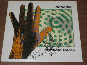 ◆廃盤　直筆サイン入り　ジェネシス　インビジブル・タッチ　GENESIS　INVISIBLE TOUCH フィル・コリンズ、トニー・バンクス